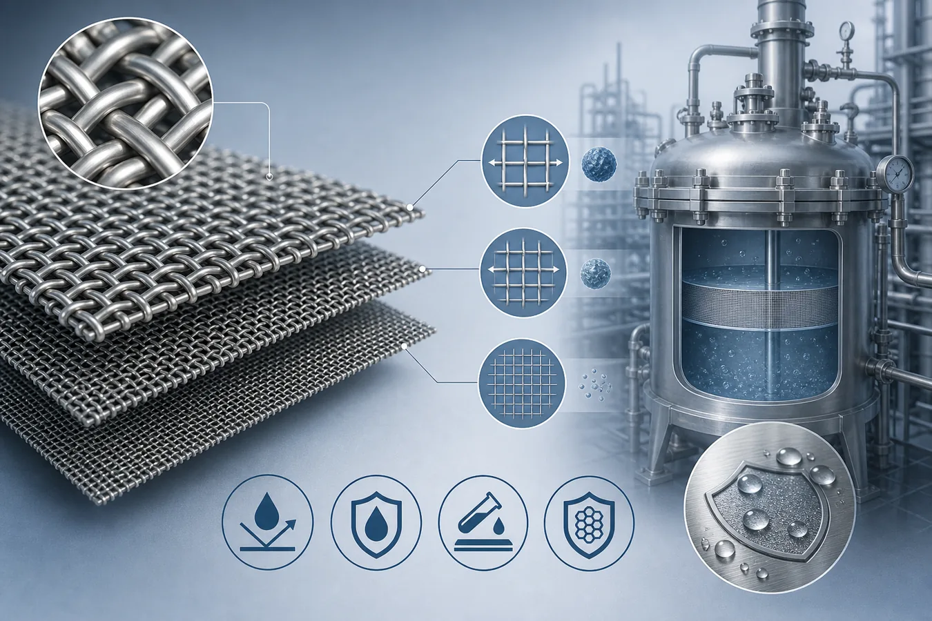 316L Stainless Steel Filter Mesh for Chemical Filtration: Buyer Specification Guide