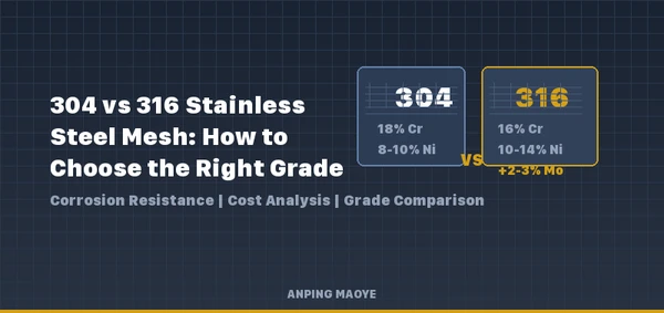 304 vs 316 Stainless Steel Mesh: How to Choose the Right Grade