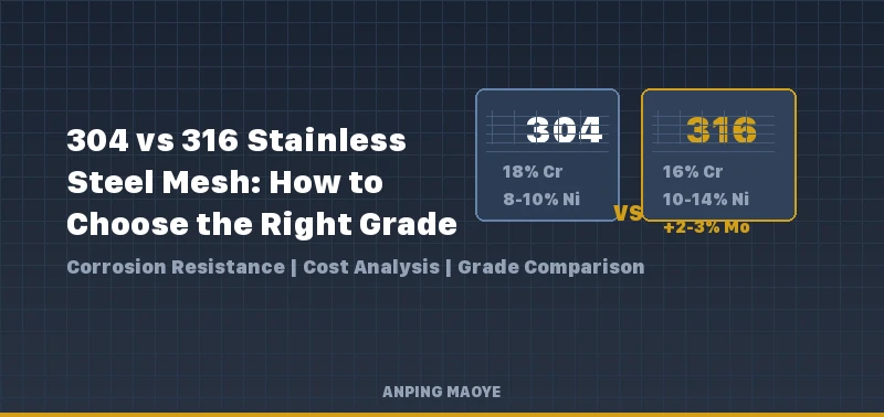304 vs 316 Stainless Steel Mesh: How to Choose the Right Grade