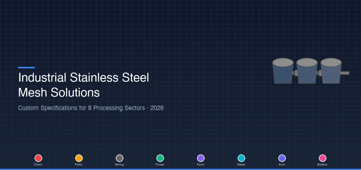 Industrial Stainless Steel Mesh Solutions: A Sector-by-Sector Sourcing and Specification Guide